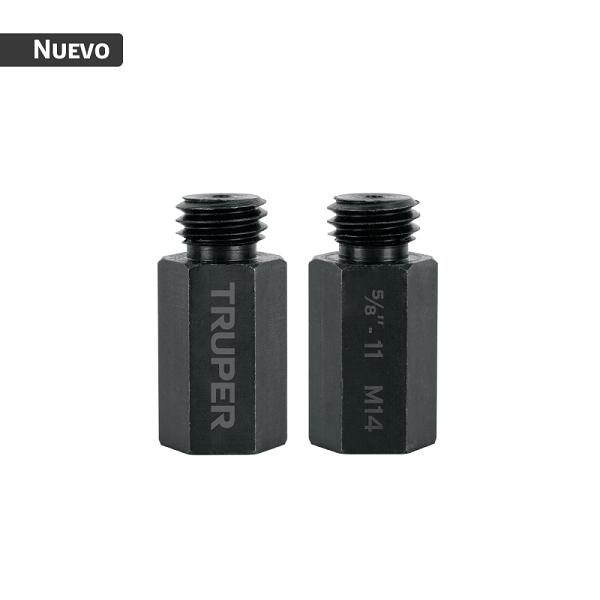 Juego 2 adaptadores para borlas doble cara, M14, TRUPER