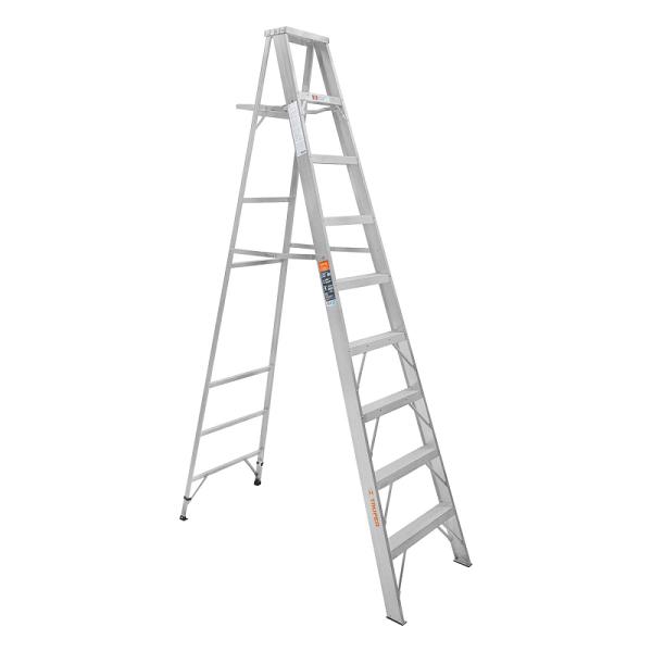 Escalera de tijera 100% aluminio tipo ll 8 peldaños, TRUPER