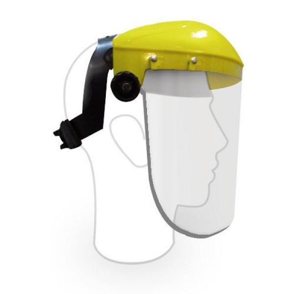 Protector Facial con Cabezal de Polipropileno y Suspensión de Matraca