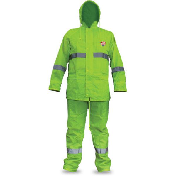 Conjunto Impermeable de Alta Visibilidad de 2 Piezas (Chamarra y Pantalón)