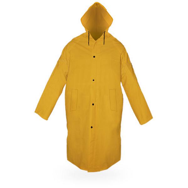 Gabardina Impermeable de PVC con Soporte de Poliéster y Capucha