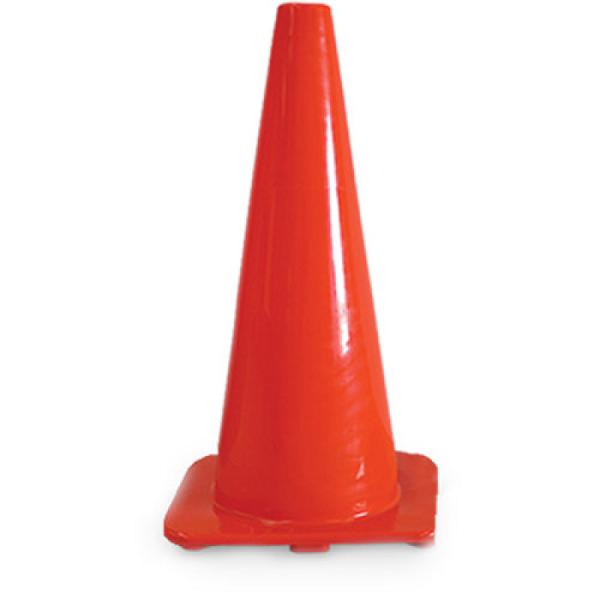 Cono de Seguridad Vial de PVC Naranja, 45 cm (18")