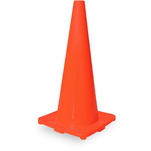 Cono de Seguridad Vial de PVC Naranja, 28 Pulgadas (71 cm)