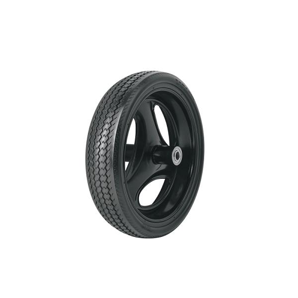 Llanta completa imponchable 13-1/2', incluye eje y baleros