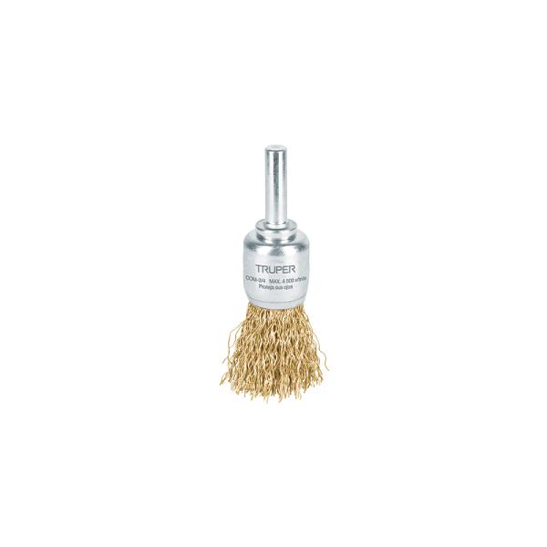 Carda tipo brocha 3/4' alambre grueso para taladro, TRUPER