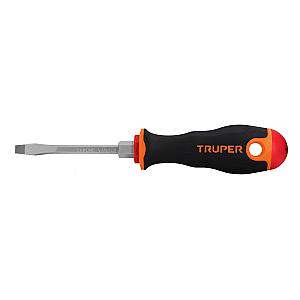 Desarmador plano 3/16' x 3' mango Comfort Grip, Truper