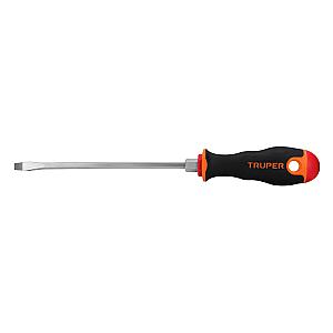 Desarmador plano 3/16' x 6' mango Comfort Grip, Truper