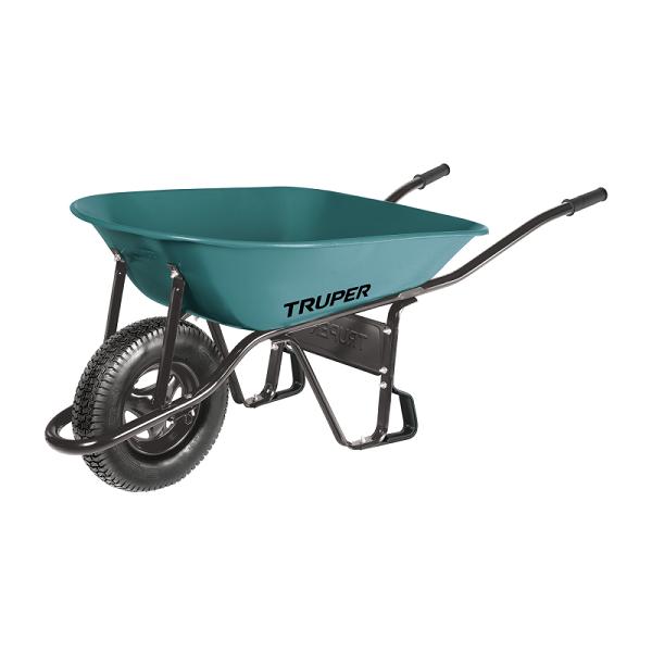 Carretilla 5 ft3 Neumática, bastidor tubular, TRUPER