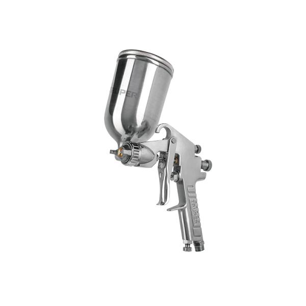 Pistola para pintar LVMP vaso aluminio, 1 mm, TRUPER