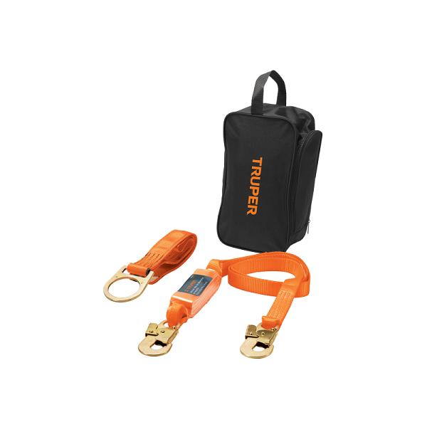 Kit contra caídas con arnés de un anillo, TRUPER