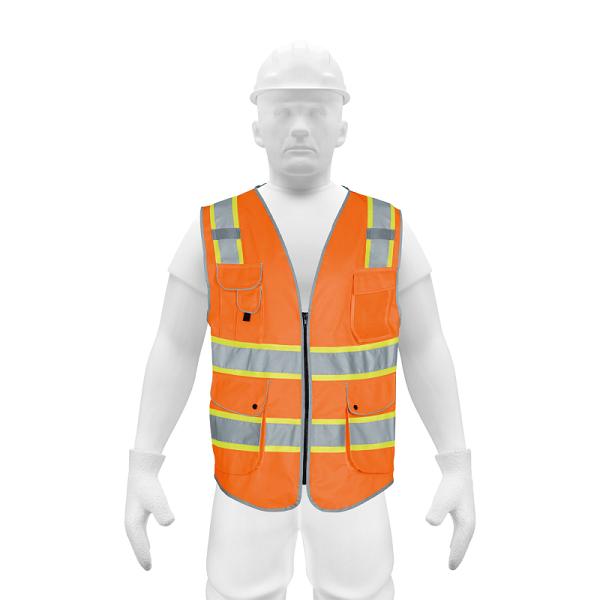 Chaleco de seguridad de alta visibilidad, naranja, M, EXPERT