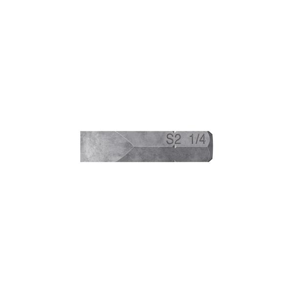 Estuche con 5 puntas planas de 1/4' largo 1', TRUPER EXPERT