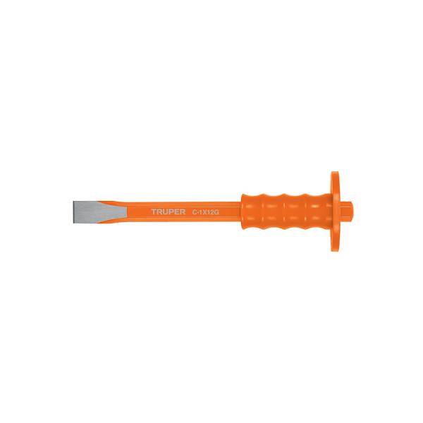 Cincel de corte frío 1 X 12' con grip, TRUPER