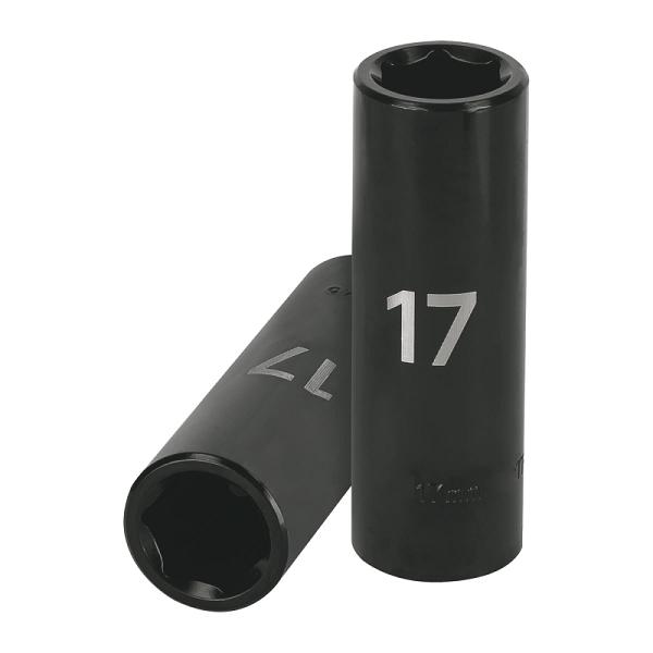 Dado largo cuadro 1/2' de impacto 6 puntas de 17 mm, TRUPER
