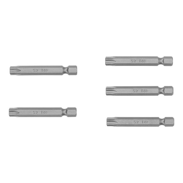 Estuche con 5 puntas torx T40 con seguro largo 2', EXPERT