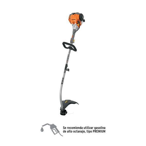 Desbrozadora a gasolina 30cc mango tipo 'D', 17'corte, curva