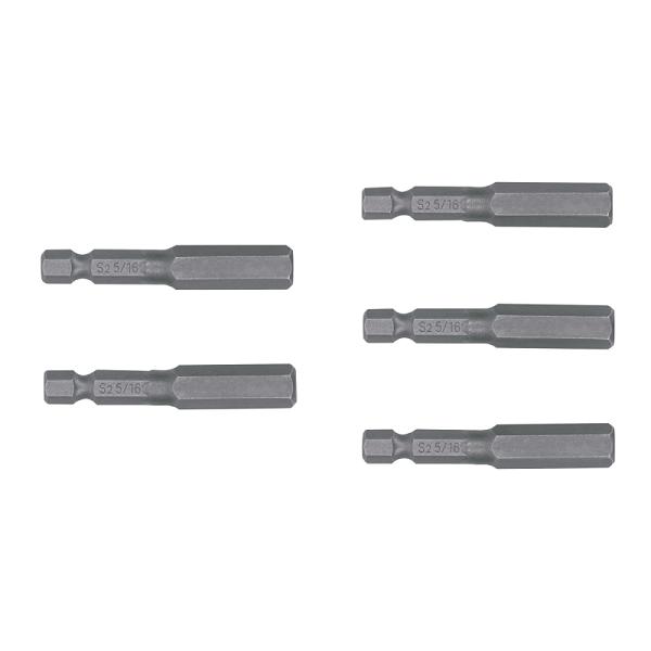 Estuche con 5 puntas hexagonales de 5/16mm largo 2', EXPERT