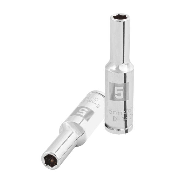 Dado largo de 5 mm, 6 puntas, cuadro 1/4', TRUPER