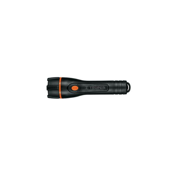 Linterna plástica 1 LED 80 lm con 2 pilas AA, TRUPER