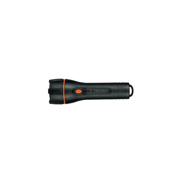 Linterna plástica 1 LED 180 lm con 2 pilas D, TRUPER