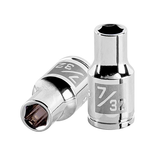 Dado de 7/32', 6 puntas, cuadro 1/4', TRUPER