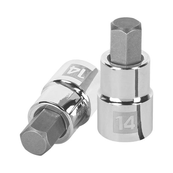 Dado punta hexagonal de 14 mm, cuadro 1/2', TRUPER