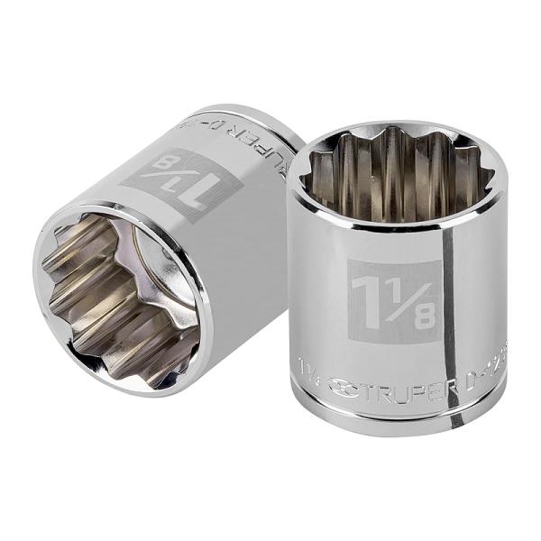 Dado de 1-1/8', 12 puntas, cuadro 1/2', TRUPER
