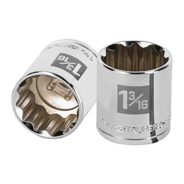 Dado de 1-3/16', 12 puntas, cuadro 1/2', TRUPER