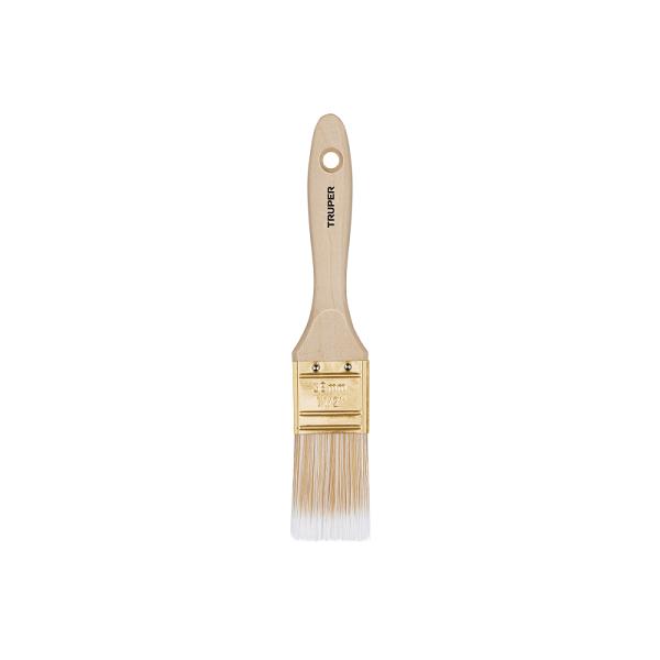 Brocha cerdas sintéticas 1-1/2' corte recto, mango de madera