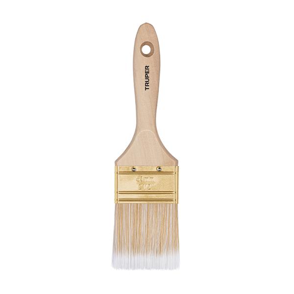 Brocha cerdas sintéticas 2-1/2' corte recto, mango de madera