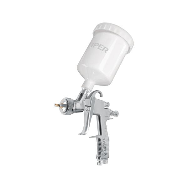 Pistola para pintar LVLP vaso plástico, 2.0 mm, TRUPER