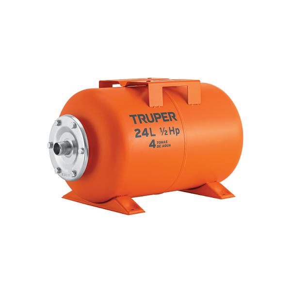 Tanque hidroneumático horizontal, 24 litros, TRUPER
