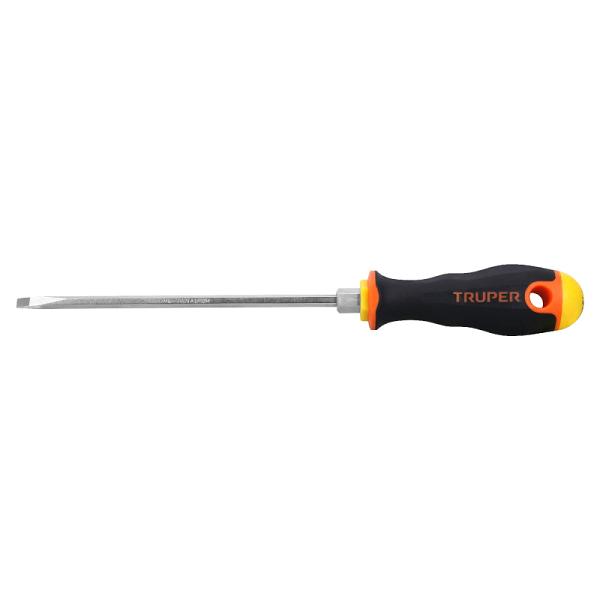 Desarmador cabinet 3/16' x 6' mango Comfort Grip, TRUPER