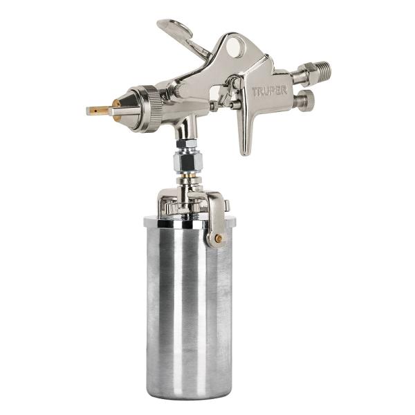 Pistola compacta p/retoque HVHP vaso alum, 1.5 mm, TRUPER