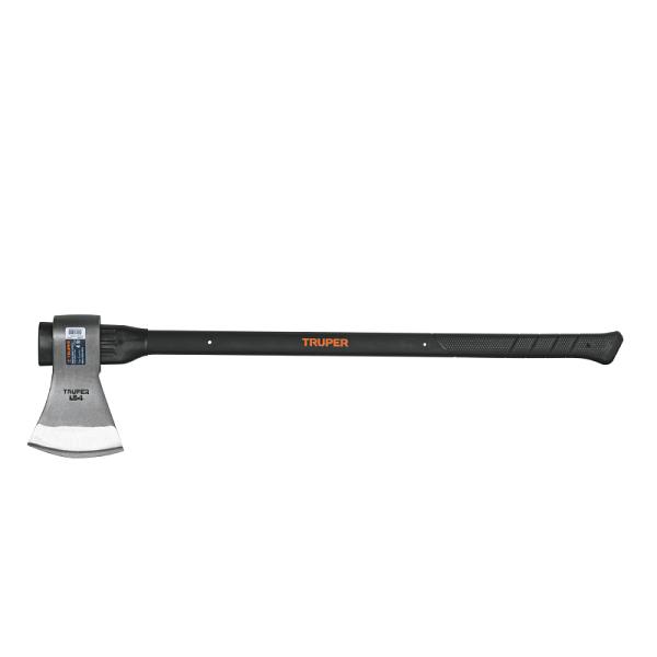 Hacha labor entera 4 lb, mango de fibra de vidrio 36',TRUPER