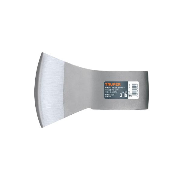 Hacha labor entera 3 lb, sin mango, TRUPER