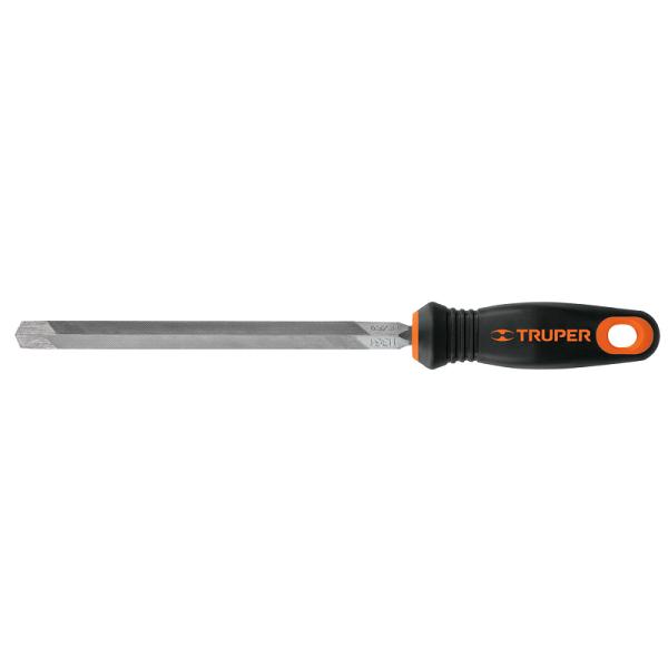 Lima triángulo pesado 8' 32 dpp, mango Comfort Grip, TRUPER