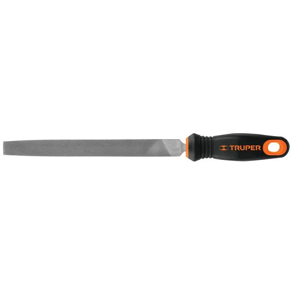 Lima plana bastarda 8' con mango Comfort Grip, TRUPER