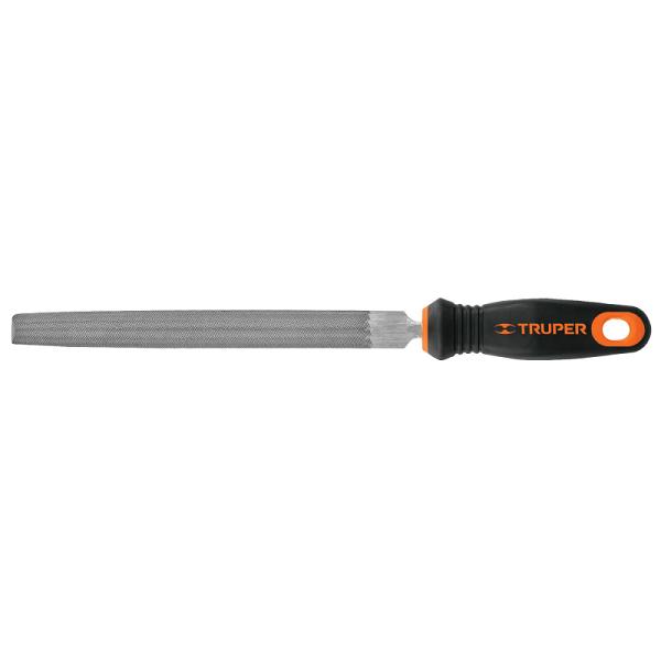 Lima media caña bastarda 8' con mango Comfort Grip, TRUPER