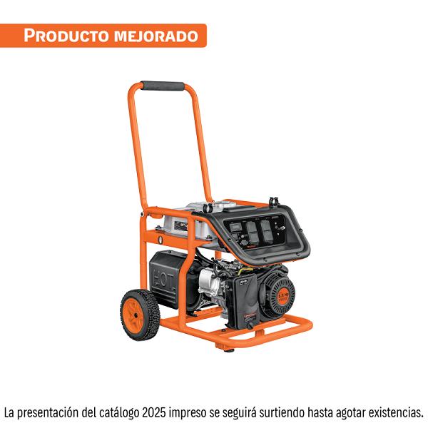 Generador portátil 1.5 kW motor a gasolina, TRUPER