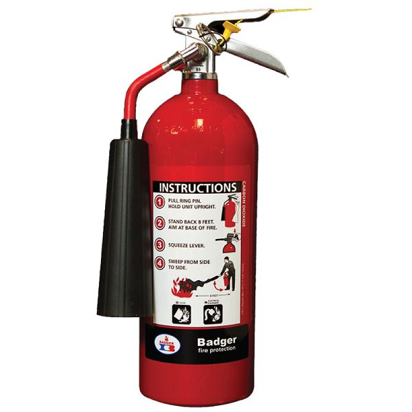 Extintor Badger de CO2 de 5 Libras