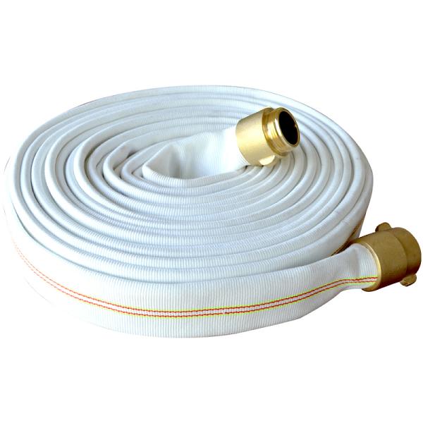Manguera Contra Incendio KFH Eco-Flam DJ 1.5” x 15 m con Acoples de Bronce NST