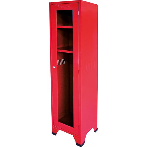 Gabinete Rojo para 1 Traje de Bombero (40 x 45 x 180 cm)