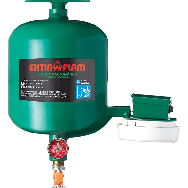 Extintor Automático Extin-Clean HFC-236 con Detector de 4.5 kg