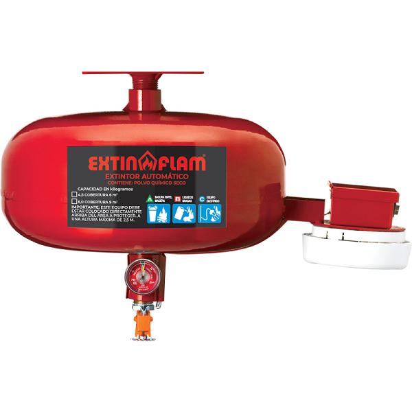 Extintor Automático Extin-Dry 6 kg PQS con Detector