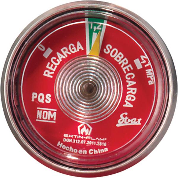 Manómetro para Extintor 1.2 MPa Extin Flam Certificado