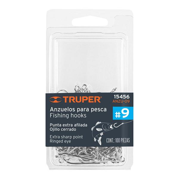 Blíster de 100 Anzuelos para Pesca #9, Truper