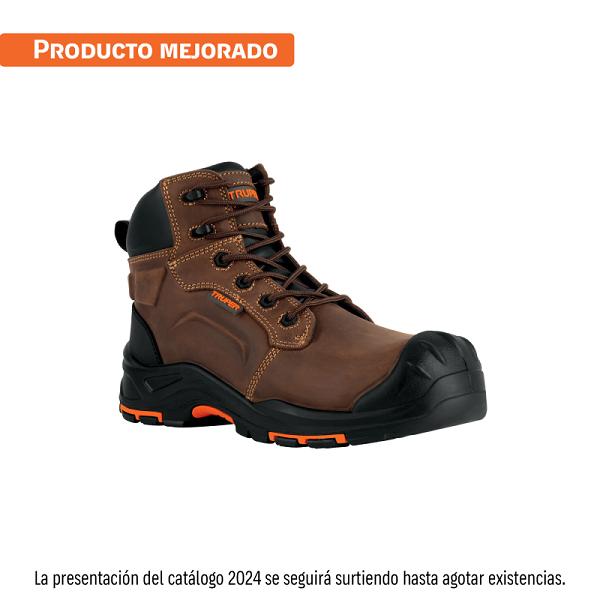 Bota de Seguridad Truper Café Talla 27 con Casquillo de Aramida