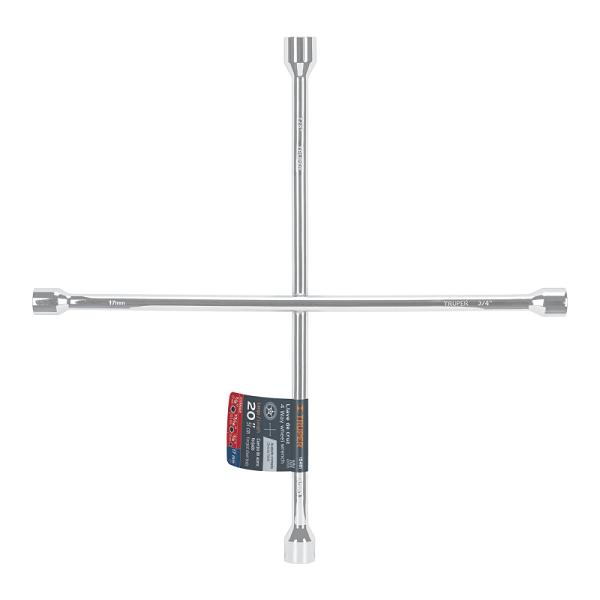Llave de Cruz 20" Pulida y Cromada Truper