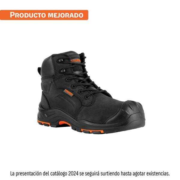 Bota de Seguridad Truper Negra con Casquillo de Aramida, Talla 28